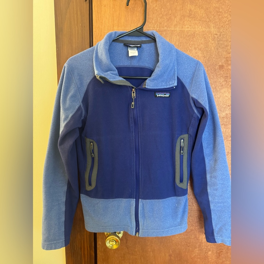 Patagonia Two-Tone Blue Fleece Jacket